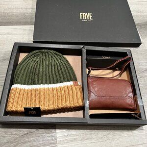 Frye Beanie and leather wristlet box set